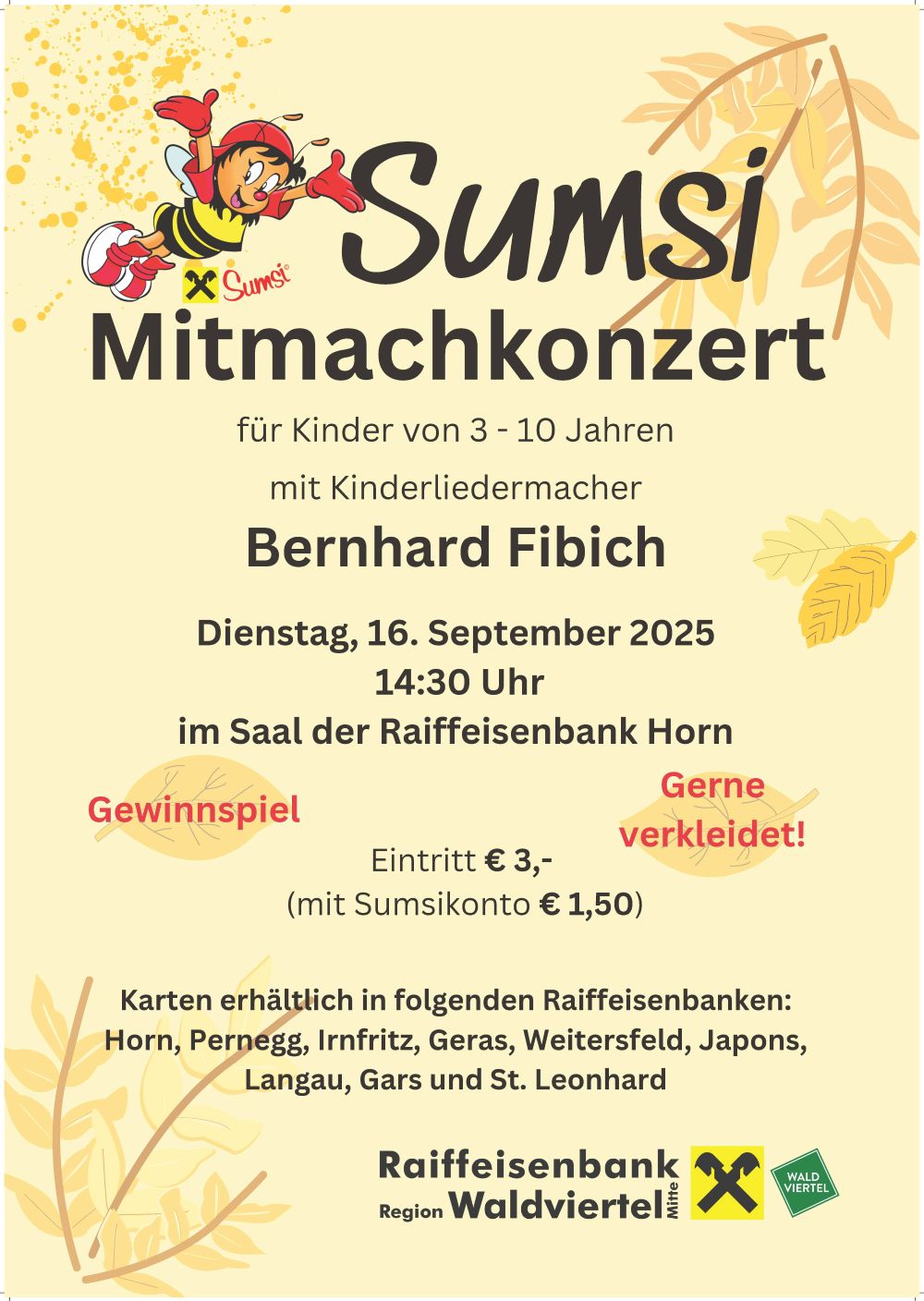 Buntes Sumsi Mitmachkonzert 